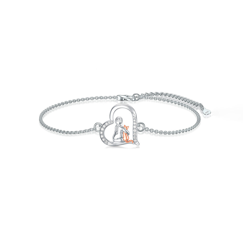 Pulsera de Plata .925, Cat Girl, Miow