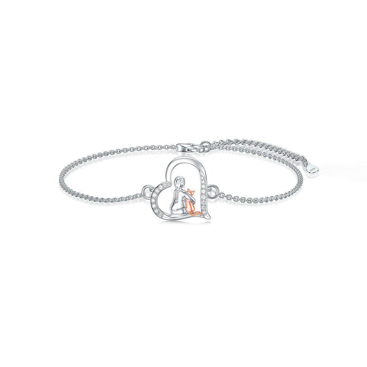 Pulsera de Plata .925, Cat Girl, Miow