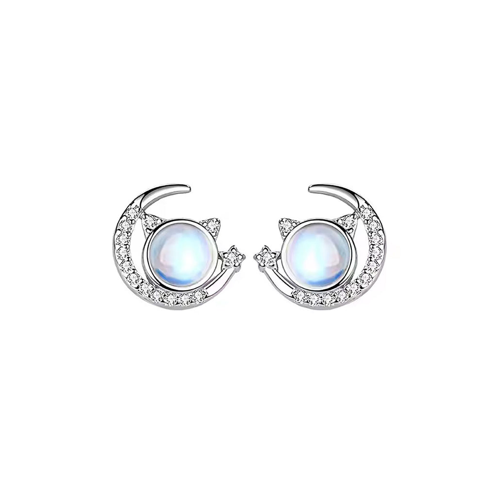 Aretes de Plata .925, Moon Eye, Miow