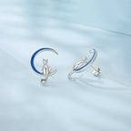 Aretes de Plata .925, Moon Cats, Miow
