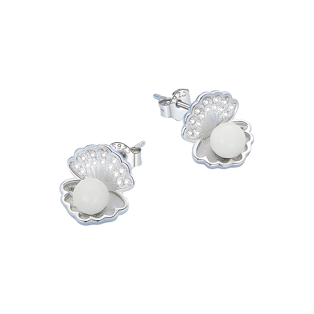 Aretes de Concha, Plata .925, Ame Glam Pop