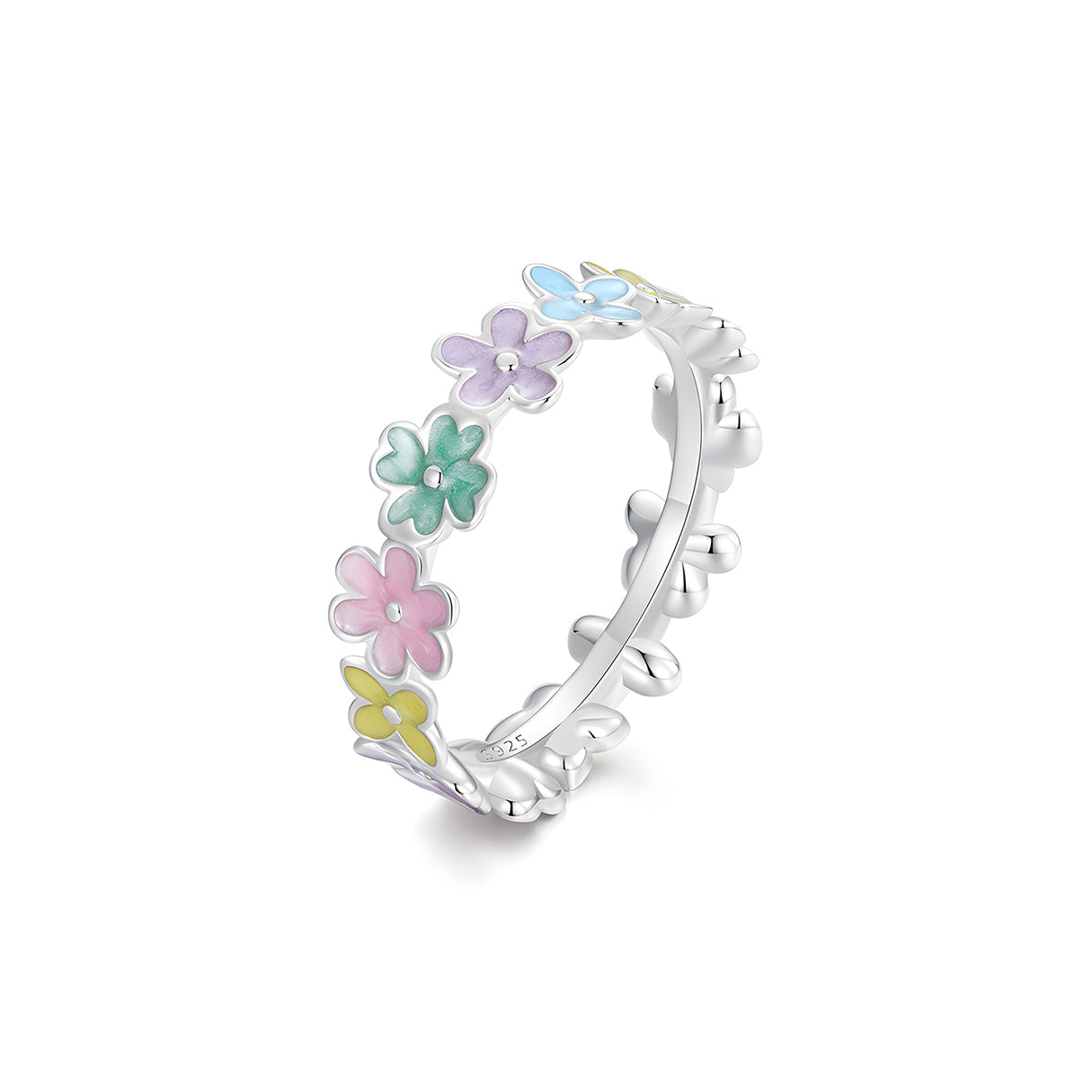 Anillo de Flores Primavera, Plata .925, Ame Glam Pop N°8