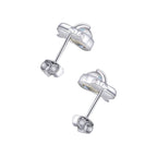 Aretes de Plata .925, Cat Moonstone Stud, Miow