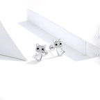 Aretes de Plata .925, Twin Cats, Miow