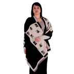 Chal de Cachemira, Cats Painting Negro, Miow