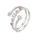 Anillo de Estrella, Plata .925, Ame Glam Pop