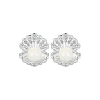 Aretes de Concha, Plata .925, Ame Glam Pop