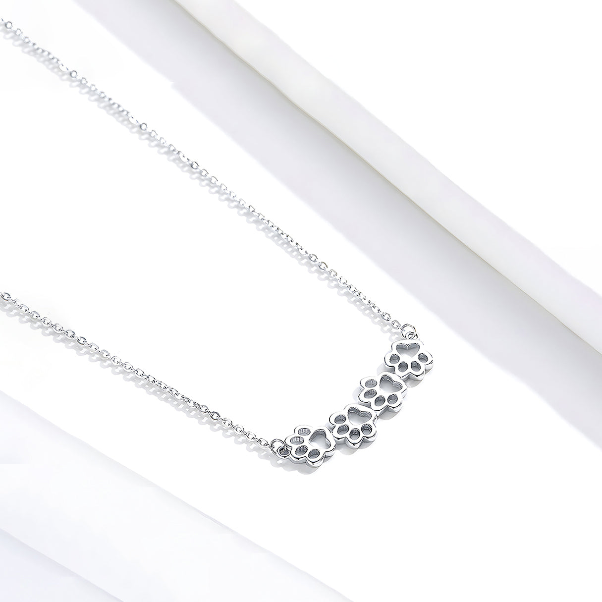 Collar de Plata .925, Cat Footprints, Miow