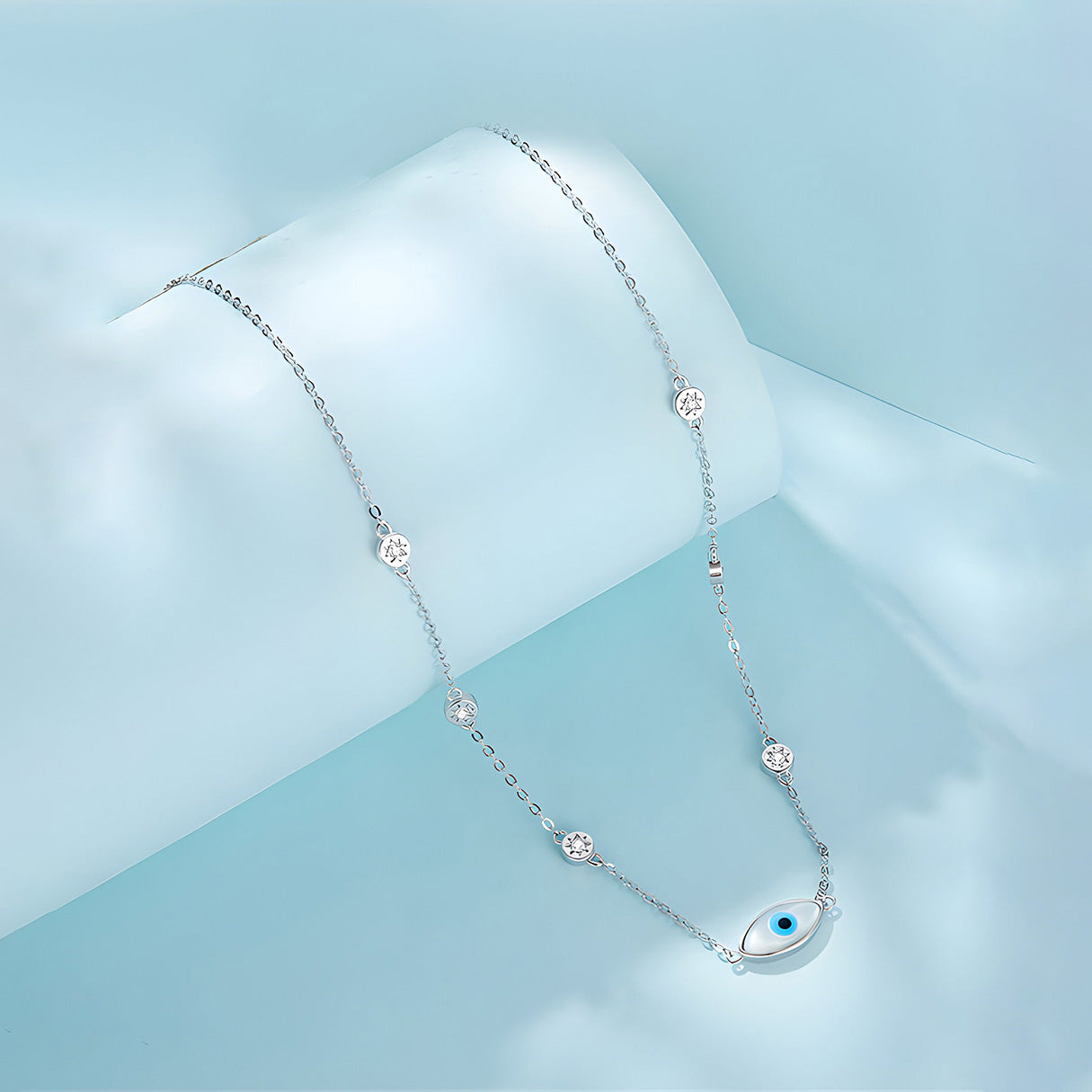 Collar de Ojo Turco, Plata .925, Ame Glam Pop