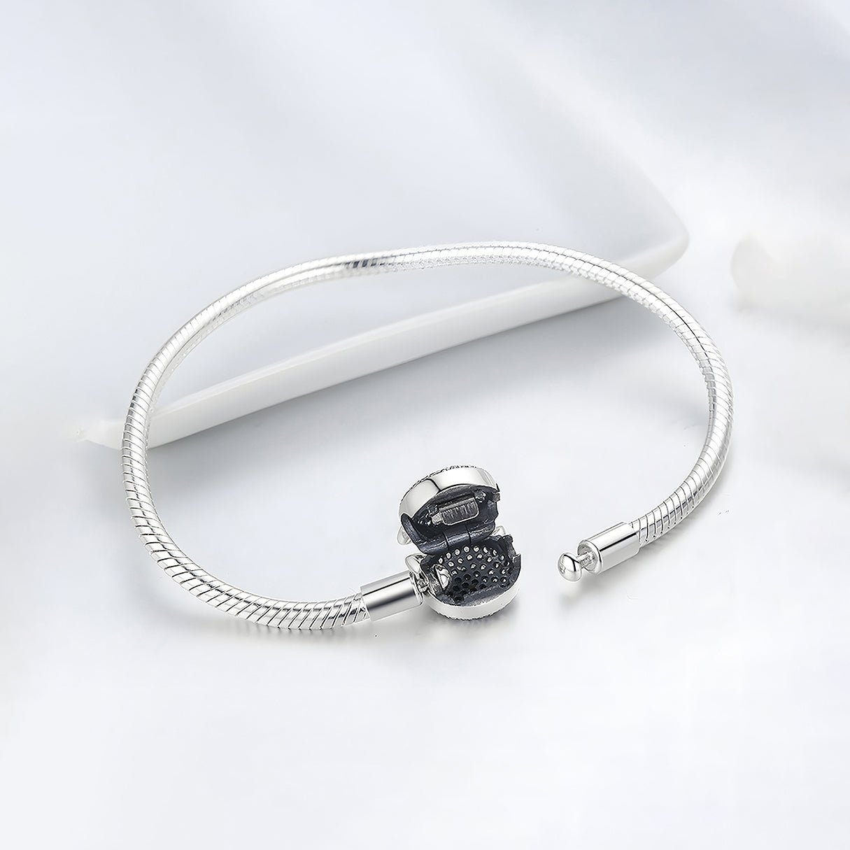 Pulsera de Plata .925, Insignia One, Miow 20cm