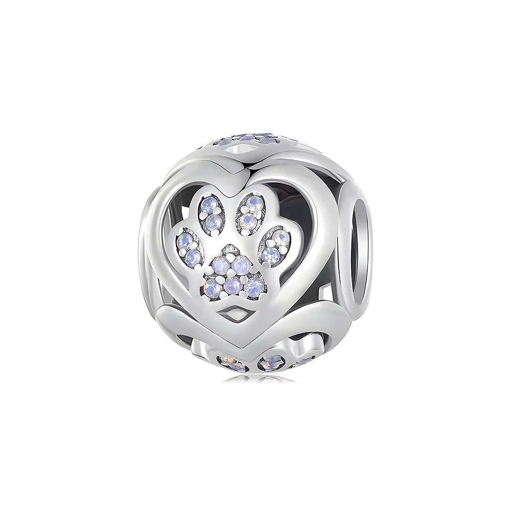 Charm de Plata .925, Footprint, Miow