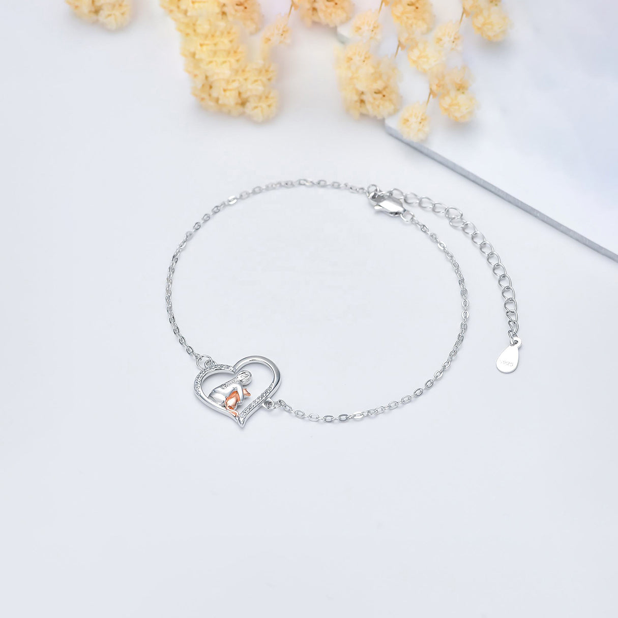Pulsera de Plata .925, Cat Girl, Miow