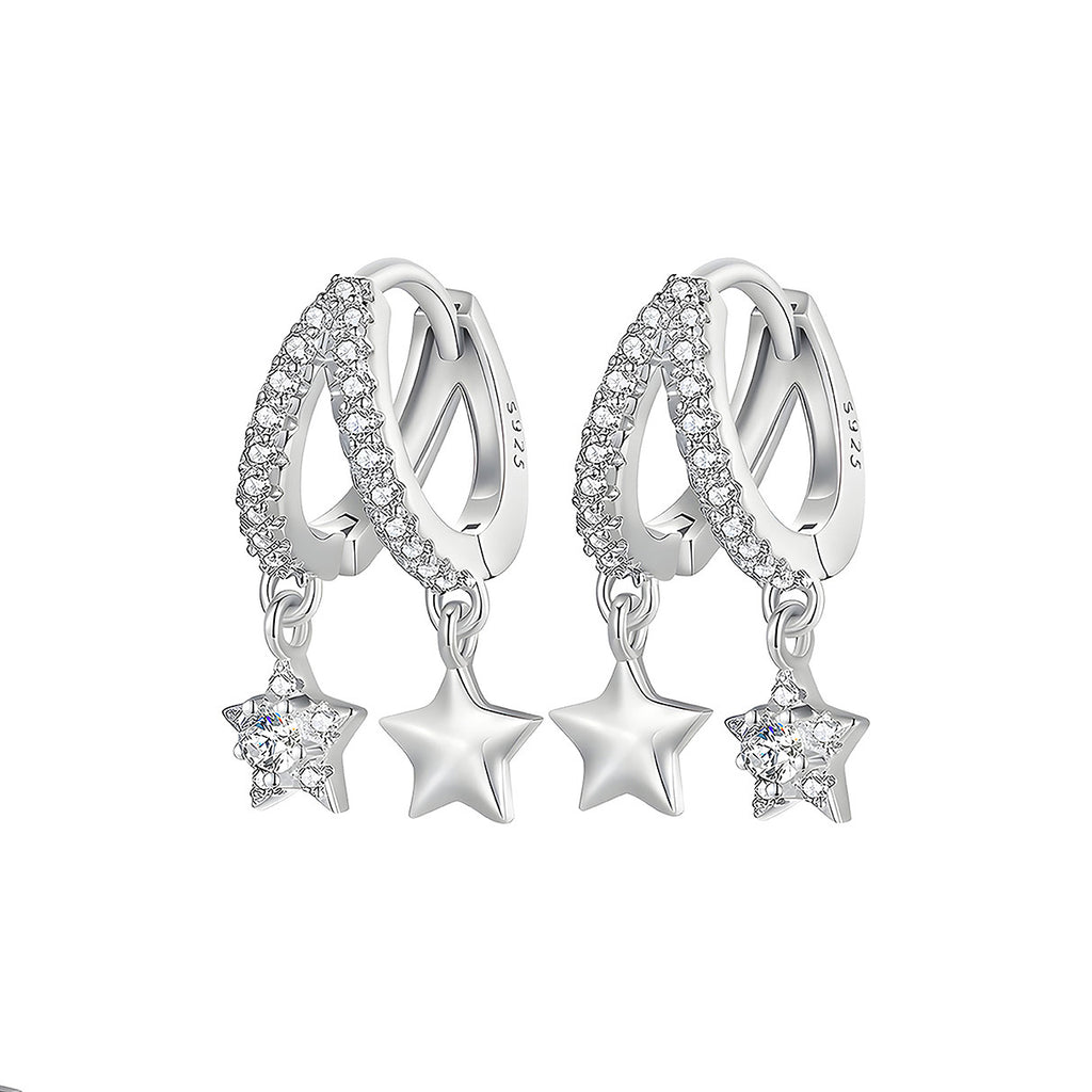 Aretes de Estrella, Plata .925, Ame Glam Pop