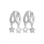 Aretes de Estrella, Plata .925, Ame Glam Pop
