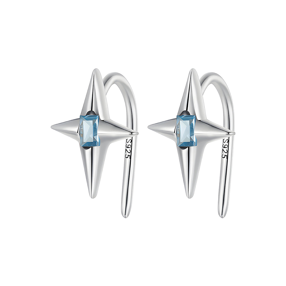 Aretes de Estrella, Plata .925, Ame Glam Pop