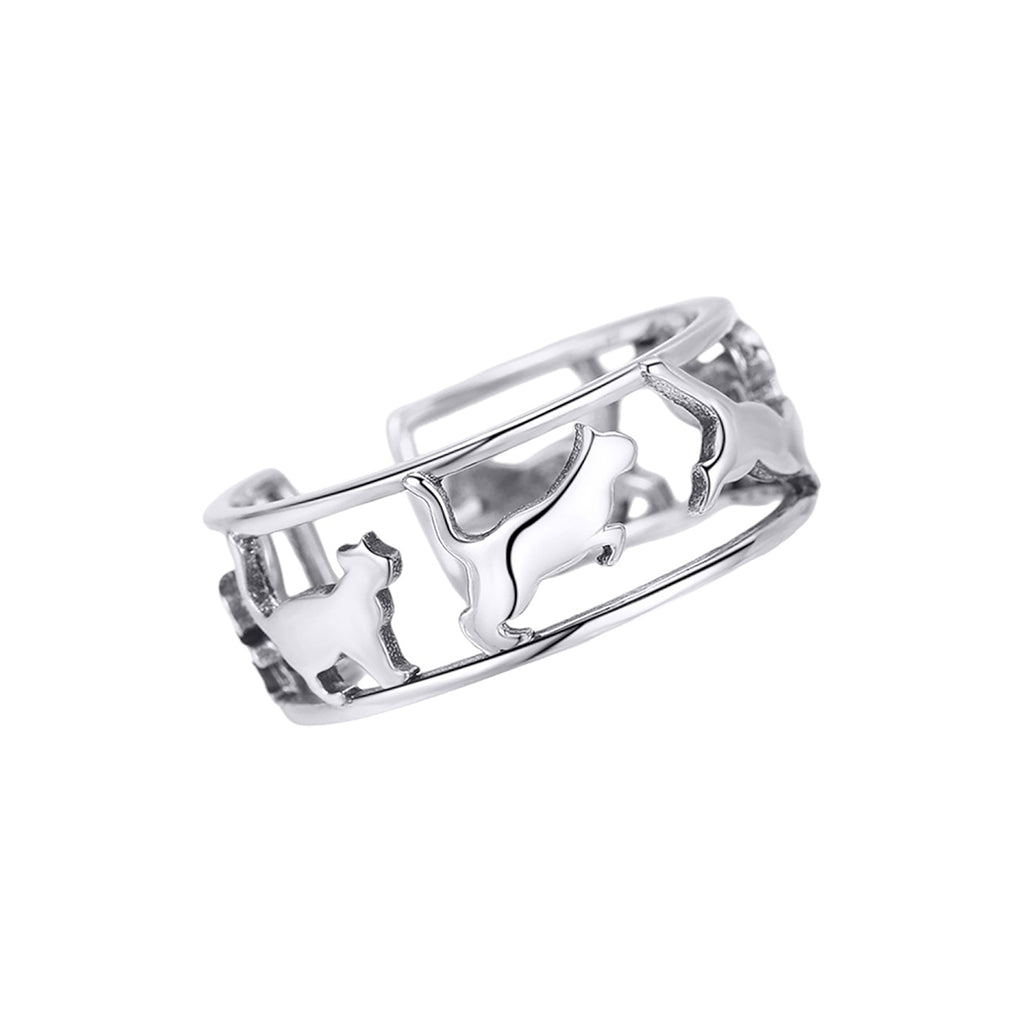 Anillo de Plata .925, Carrusel Cat, Miow
