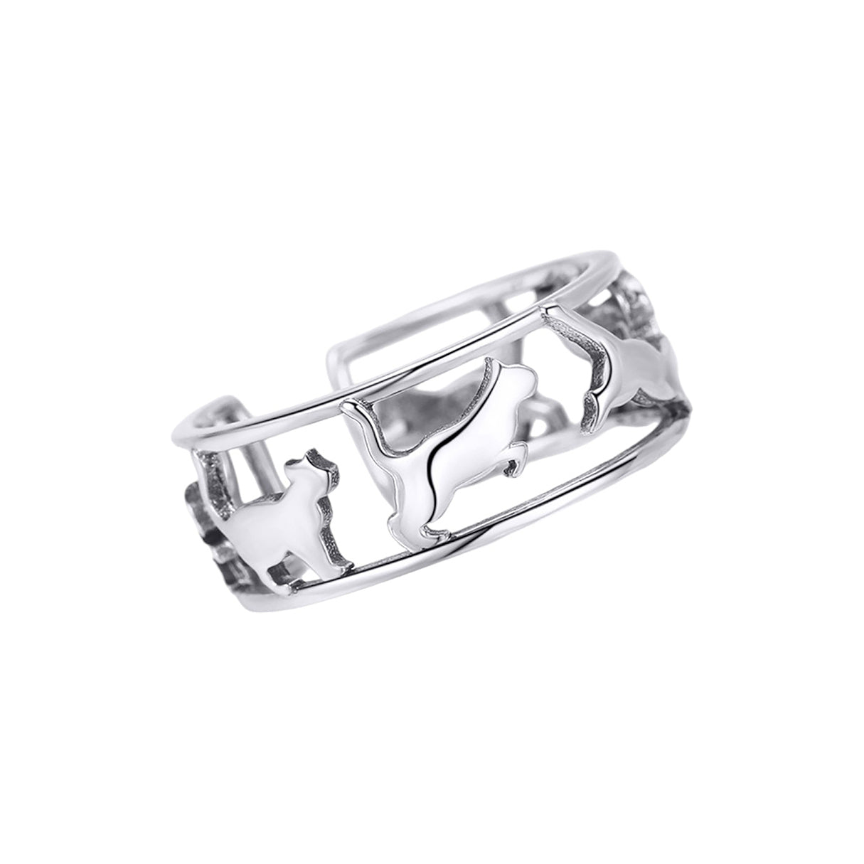 Anillo de Plata .925, Carrusel Cat, Miow