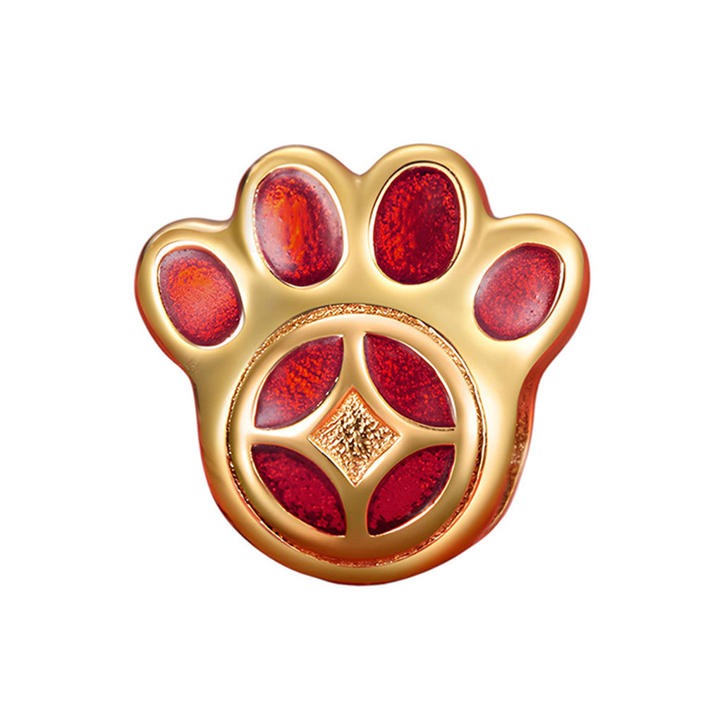 Charm de Plata .925, Chinese Cat'S Paw, Miow
