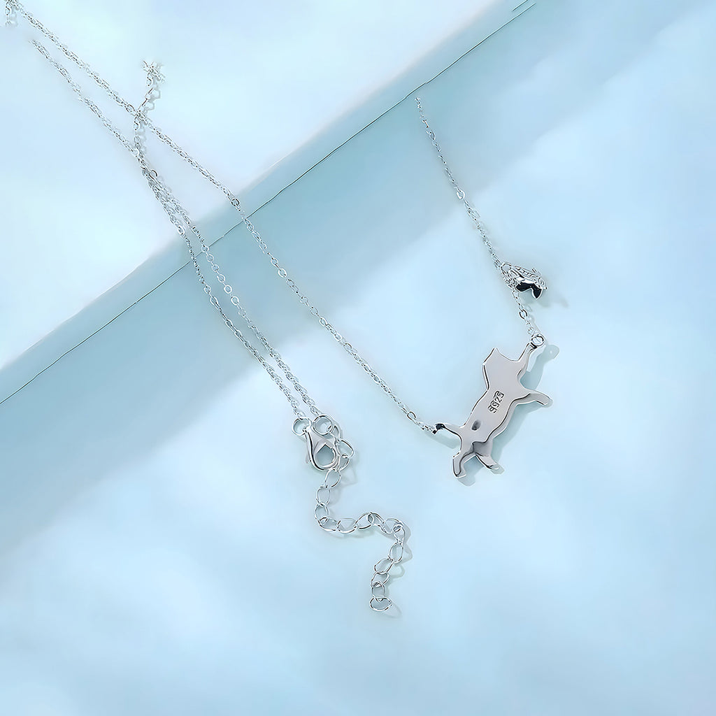 Collar de Plata .925, Butterfly Cat, Miow