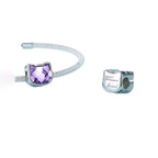 Charm de Plata .925, Diamond Cat, Miow