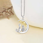 Collar de Plata .925, Cat Moon, Miow