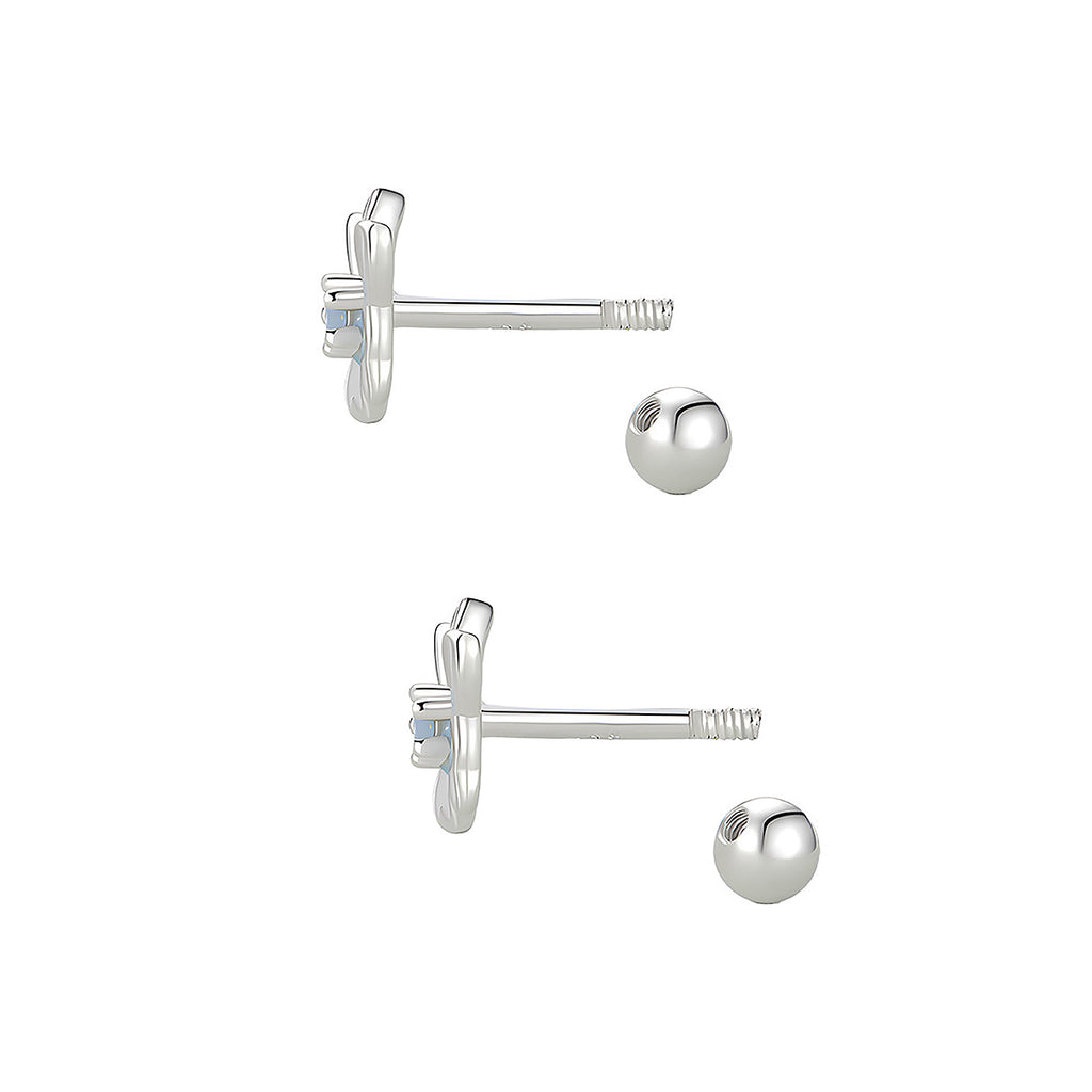 Aretes de Flor, Plata .925, Ame Glam Pop