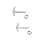 Aretes de Flor, Plata .925, Ame Glam Pop