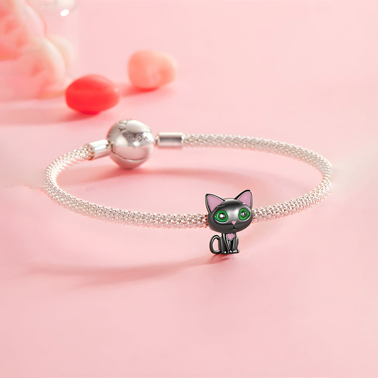 Charm de Plata .925, Eternal Cat, Miow