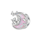 Charm de Plata .925, Pink Moon Cats, Miow