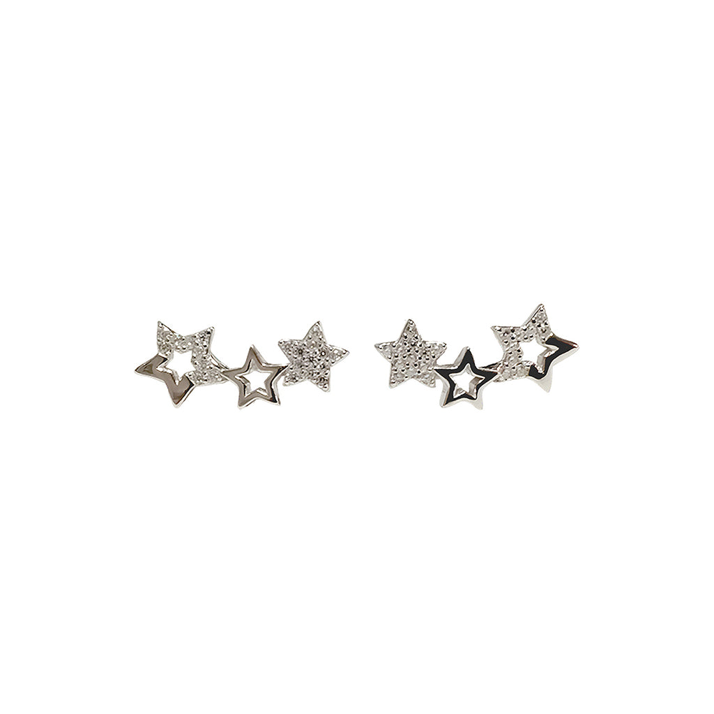 Aretes de Estrella, Plata .925, Ame Glam Pop