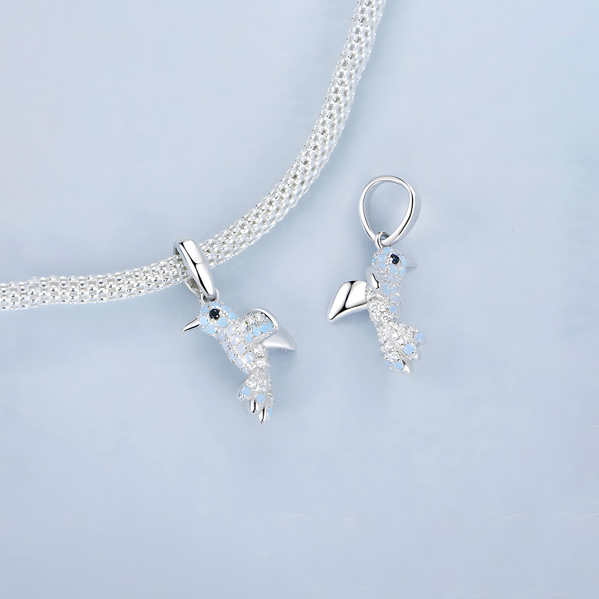 Charm de Colibrí, Plata .925, Ame Glam Pop