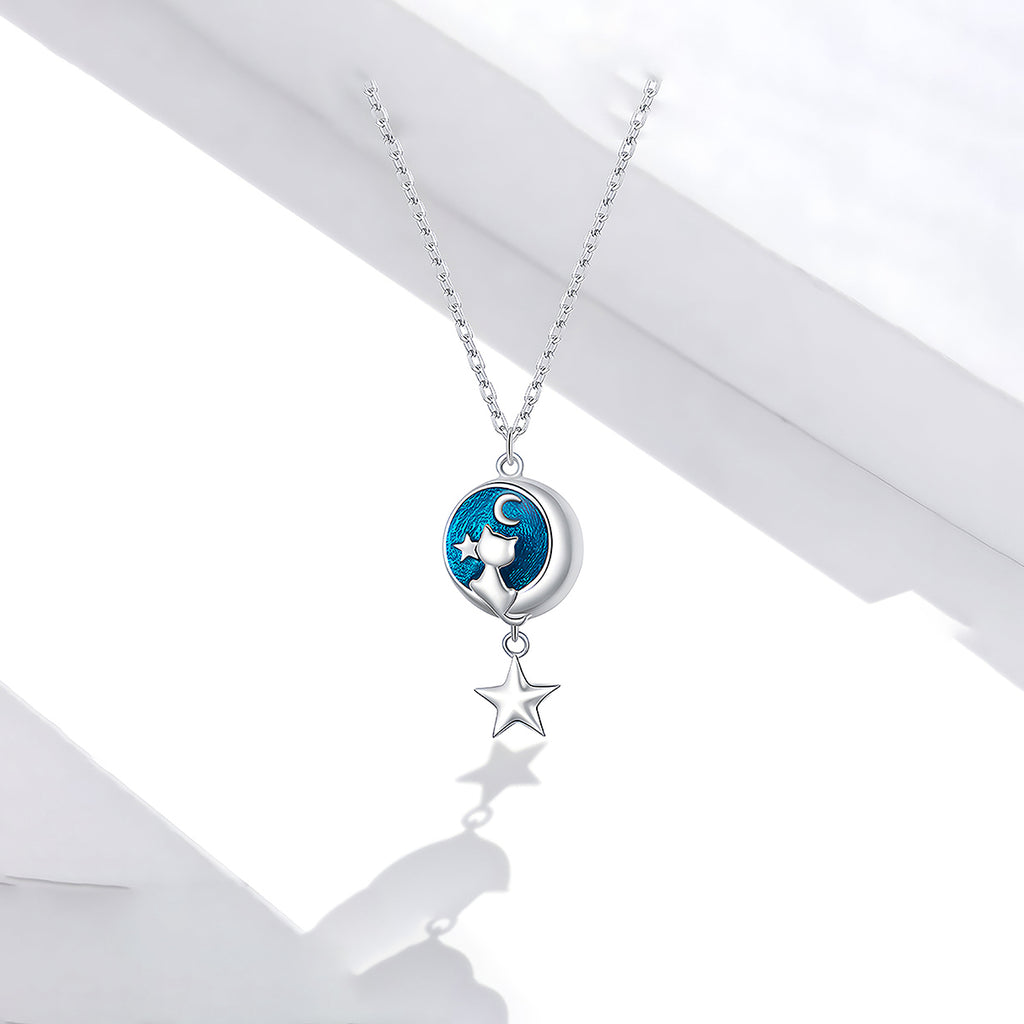 Collar de Plata .925, Night Star Cat, Miow