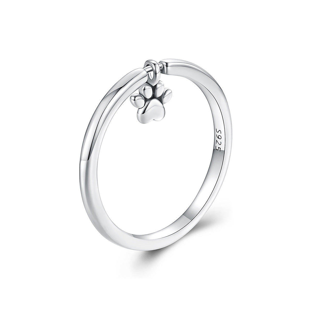 Anillo de Plata .925, Hanging Footprint, Miow N°7