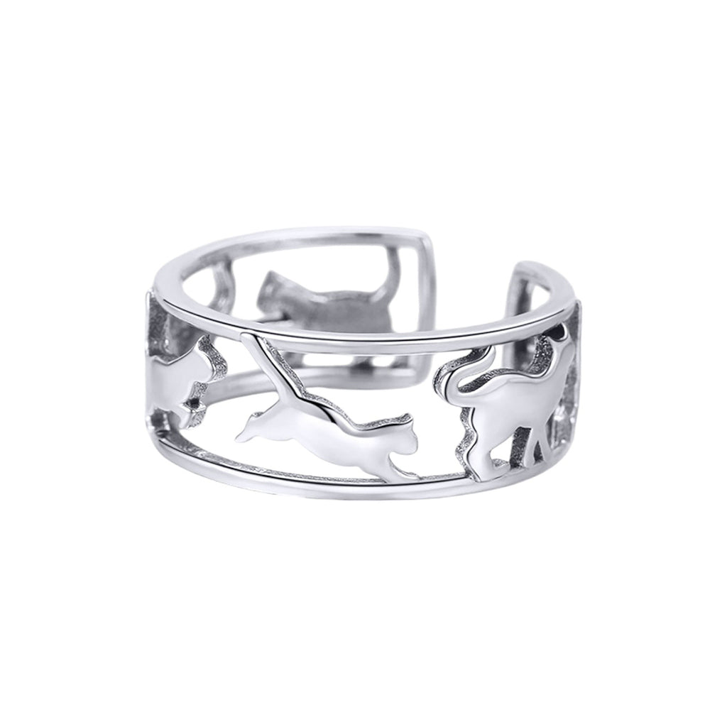 Anillo de Plata .925, Carrusel Cat, Miow