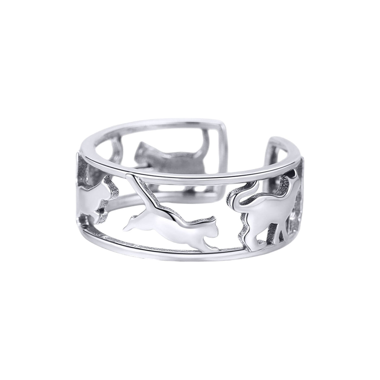 Anillo de Plata .925, Carrusel Cat, Miow