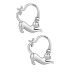 Aretes de Plata .925, Huggies Cats On The Prowl, Miow
