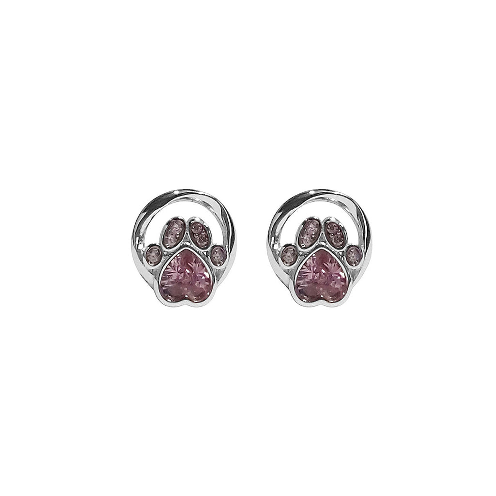 Aretes de Plata .925, Pink Twins, Miow
