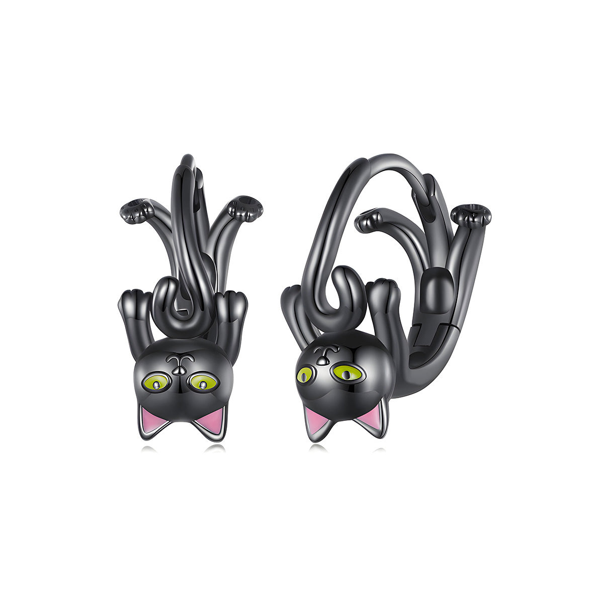 Aretes de Plata .925, Cats Looking, Miow
