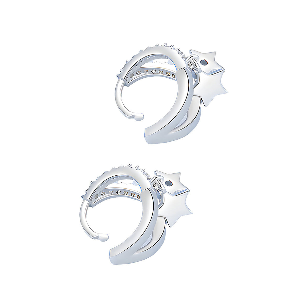 Aretes de Estrella, Plata .925, Ame Glam Pop