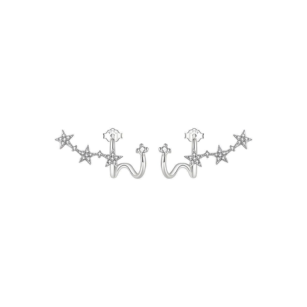 Aretes de Estrella, Plata .925, Ame Glam Pop