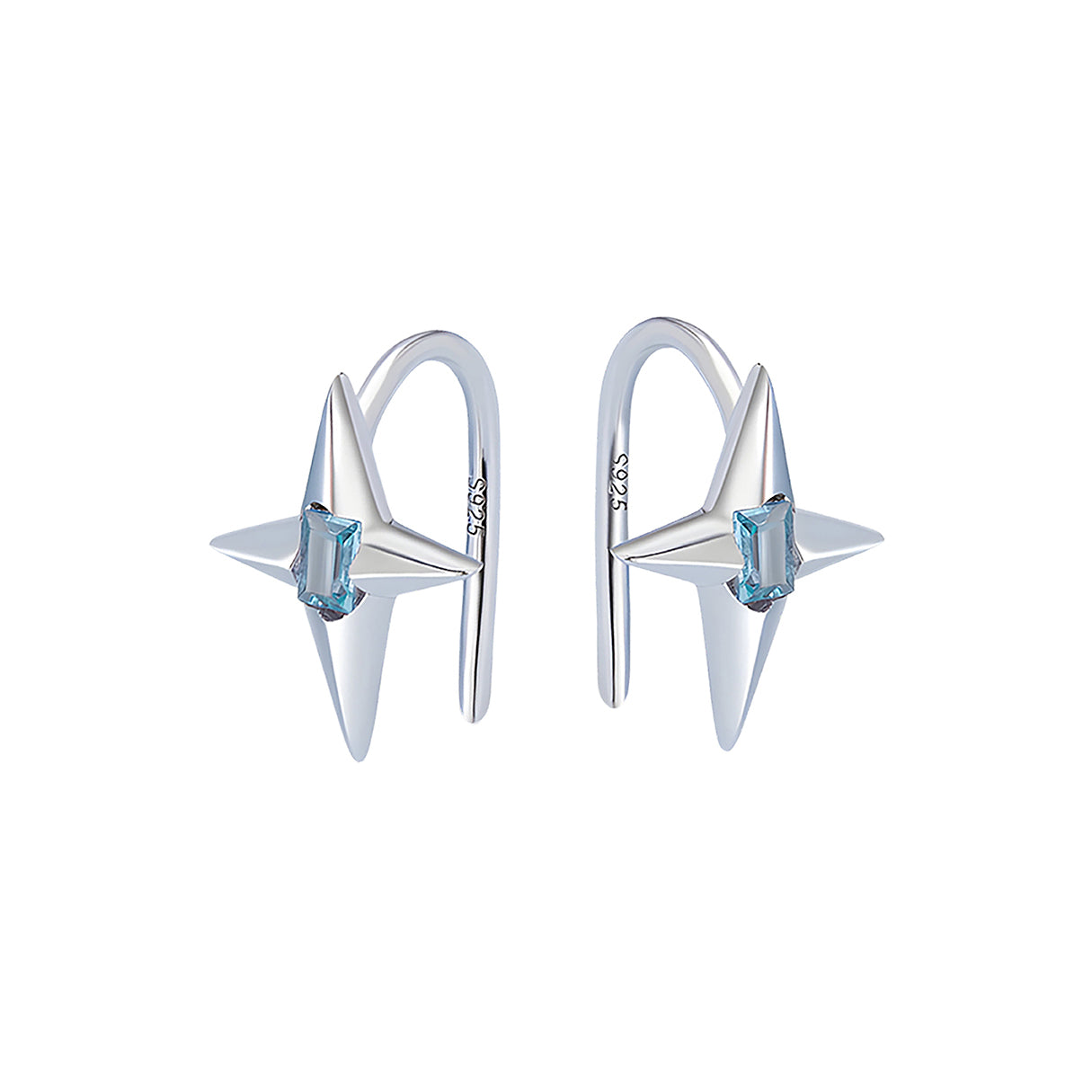 Aretes de Estrella, Plata .925, Ame Glam Pop