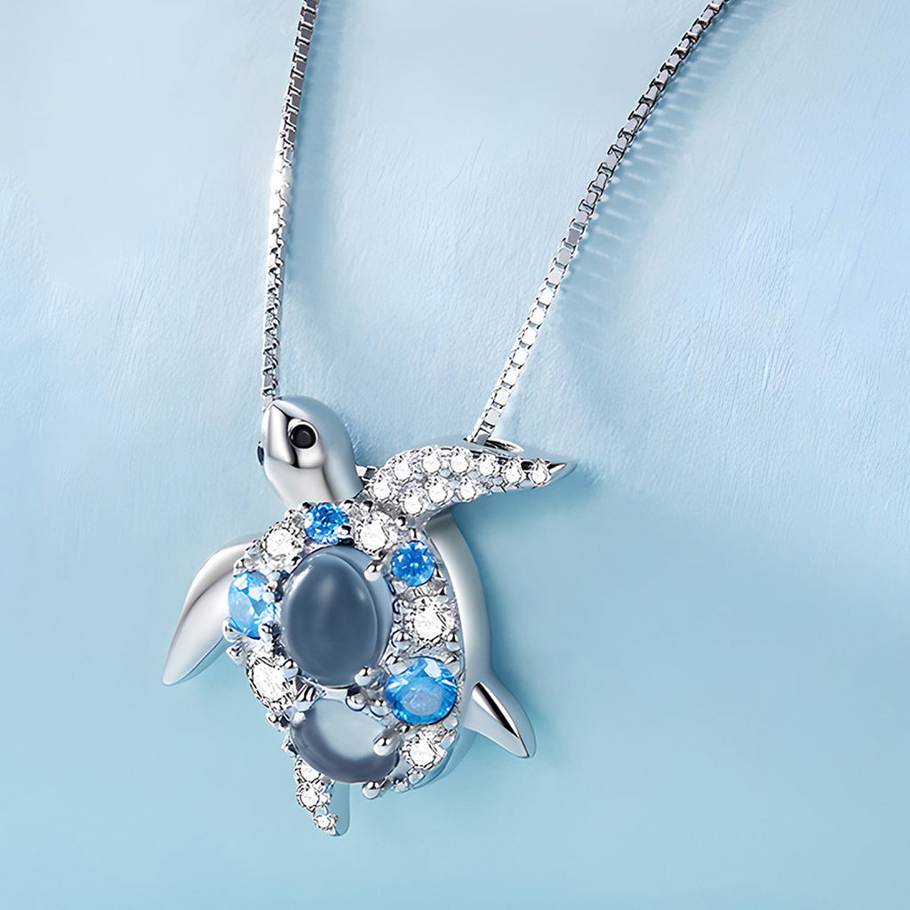Collar de Tortuga, Plata .925, Ame Glam Pop