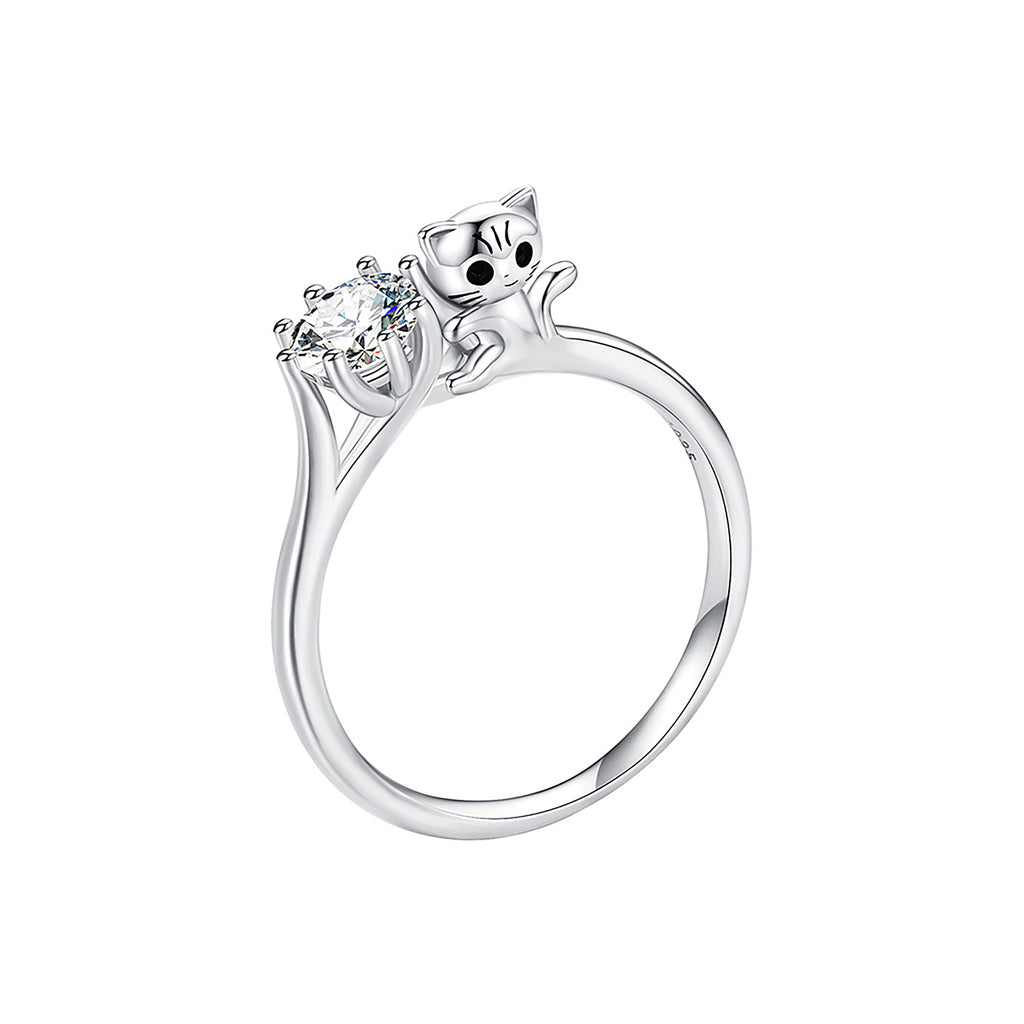 Anillo de Plata .925, Wedding Cat, Miow N°7