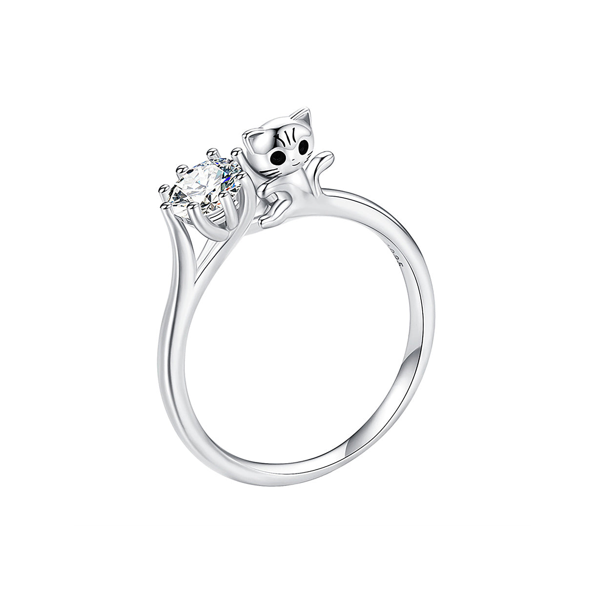 Anillo de Plata .925, Wedding Cat, Miow N°7