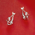 Aretes de Pez, Plata .925, Ame Glam Pop