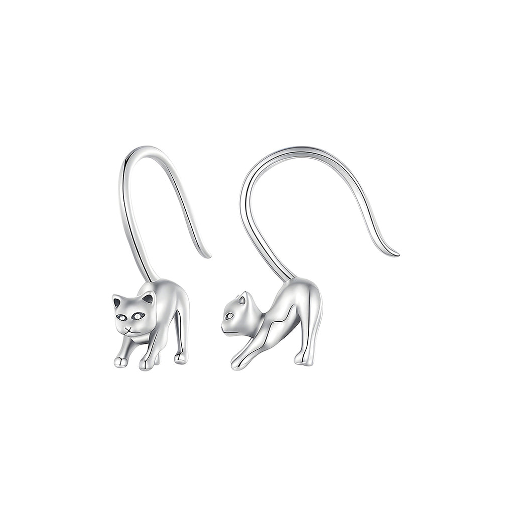 Aretes de Plata .925, Cats Playing, Miow