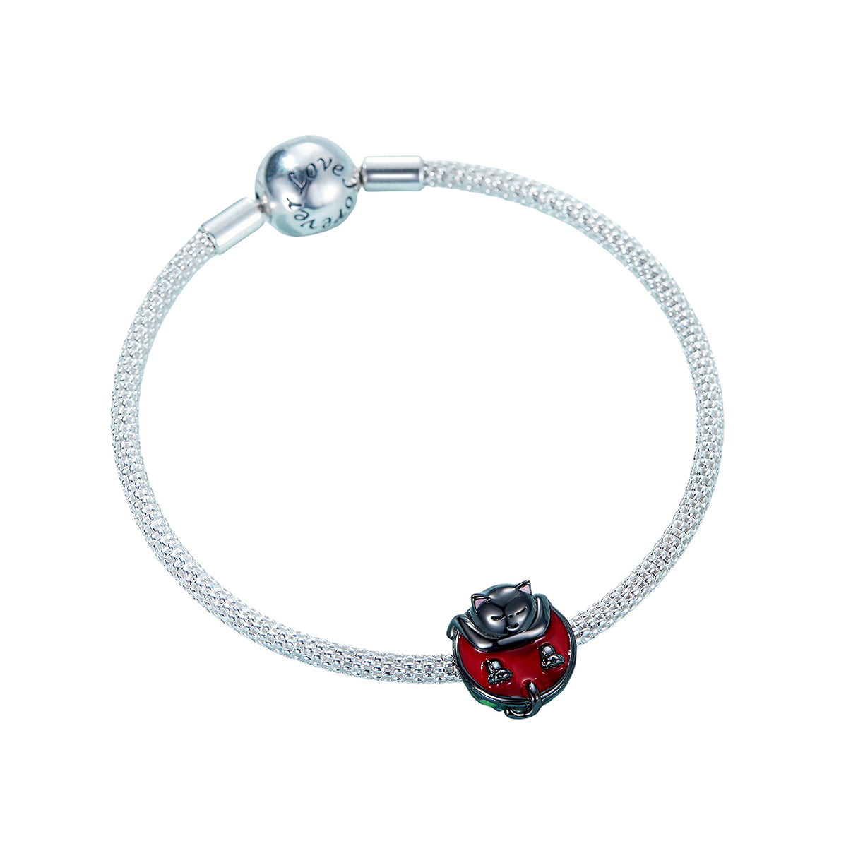 Charm de Plata .925, Watermelon Cat, Miow