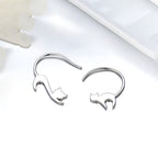 Aretes de Plata .925, Cat'S Tail, Miow