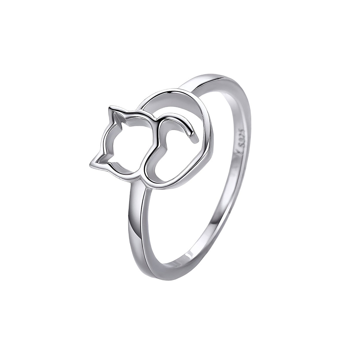 Anillo de Plata .925, Cat'S Love, Miow N°8