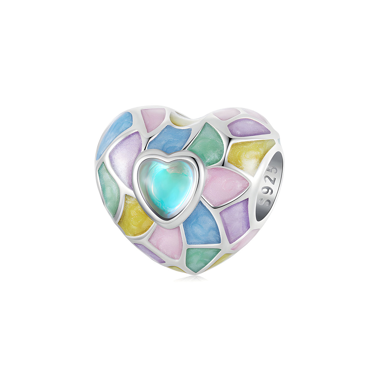 Charm de Corazón, Plata .925, Ame Glam Pop